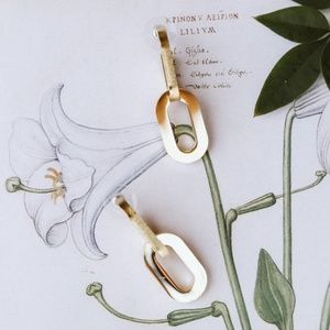 Reina Gold Tone Oversize Chain Link Earrings